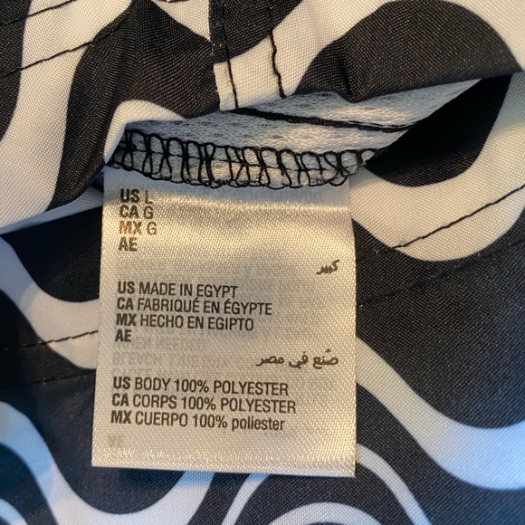 SOLD INC International Concepts Men's Wave-Print Swim Shorts Black L NWT - Picture 11 of 11